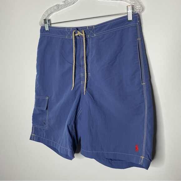 Polo by Ralph Lauren Blue Swim Trunks - Picture 1 of 7